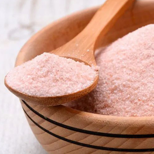 Rocksalt pink powder