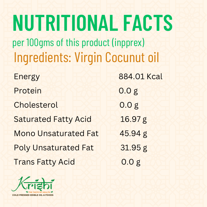 Virgin coconut oil
